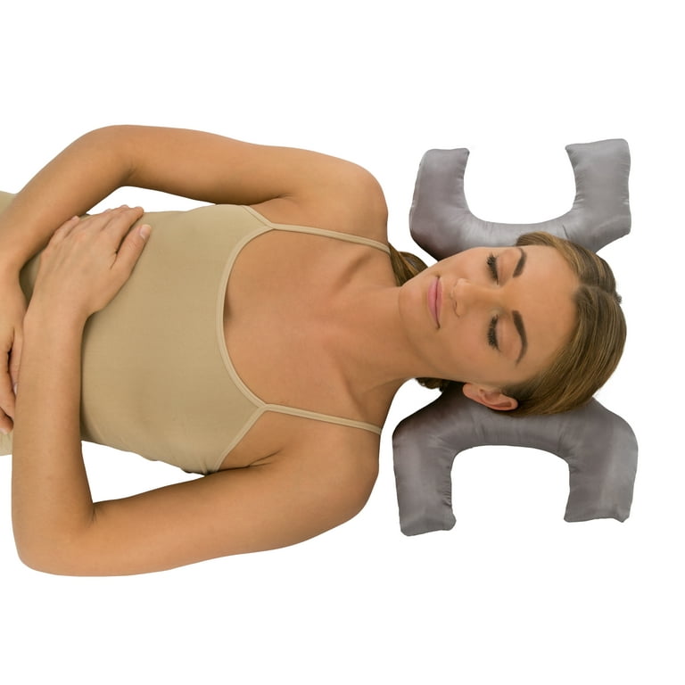 Key To Ageless Beauty Facial Bed Pillow ? Unique Key Shaped Design Folds To  Cradle Your Head ? Silky Satin Removable Pillow Case ? Visibly Reduce Signs  Of Stress ? Bed Pillow