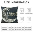 thumbnail image 5 of Love You to Moon Blue Calligraphy Night Sky Design by Daphne Polselli Throw Pillow,, 5 of 5