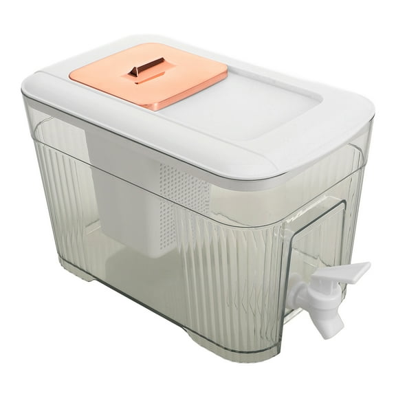 WHAMVOX Fridge Jug with Lid Refillable Ice Water Bucket Juice Pitcher Leak Proof Beverage Container