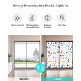 thumbnail image 4 of Window Privacy Film Colorful Polka Dot Stained Glass Window Film Decorative Sun Block Window Cover Rainbow Color Polka Dots Abstract Art Window Clings Static Adhesive Sticker for Bathroom 19.6"x39.3", 4 of 7