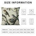 thumbnail image 5 of PRATYUS  Hopyeer  Rustic Vintage Animals Throw Pillow Covers Decorative Cute Rabbits Dragonflies Robin Birds Butterfly Classical Pairs Garden Flowers Pillow Cushion Cover White, 5 of 5