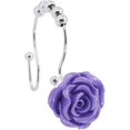 thumbnail image 4 of Rose Shower Curtain Hook, 12 Piece Dual Sliding Shower Curtain Rings Stainless Steel Anti-Rust Trim, 4 of 5