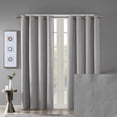 thumbnail image 4 of Home Essence Rune Printed Heathered Blackout Curtain, Machine Washable Curtain Window Panel, Grey, 50" x 54", 4 of 10