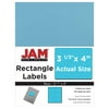 "JAM Paper Shipping Address Labels, Large, 3 1/3"" x 4"", Blue, 120/pack"
