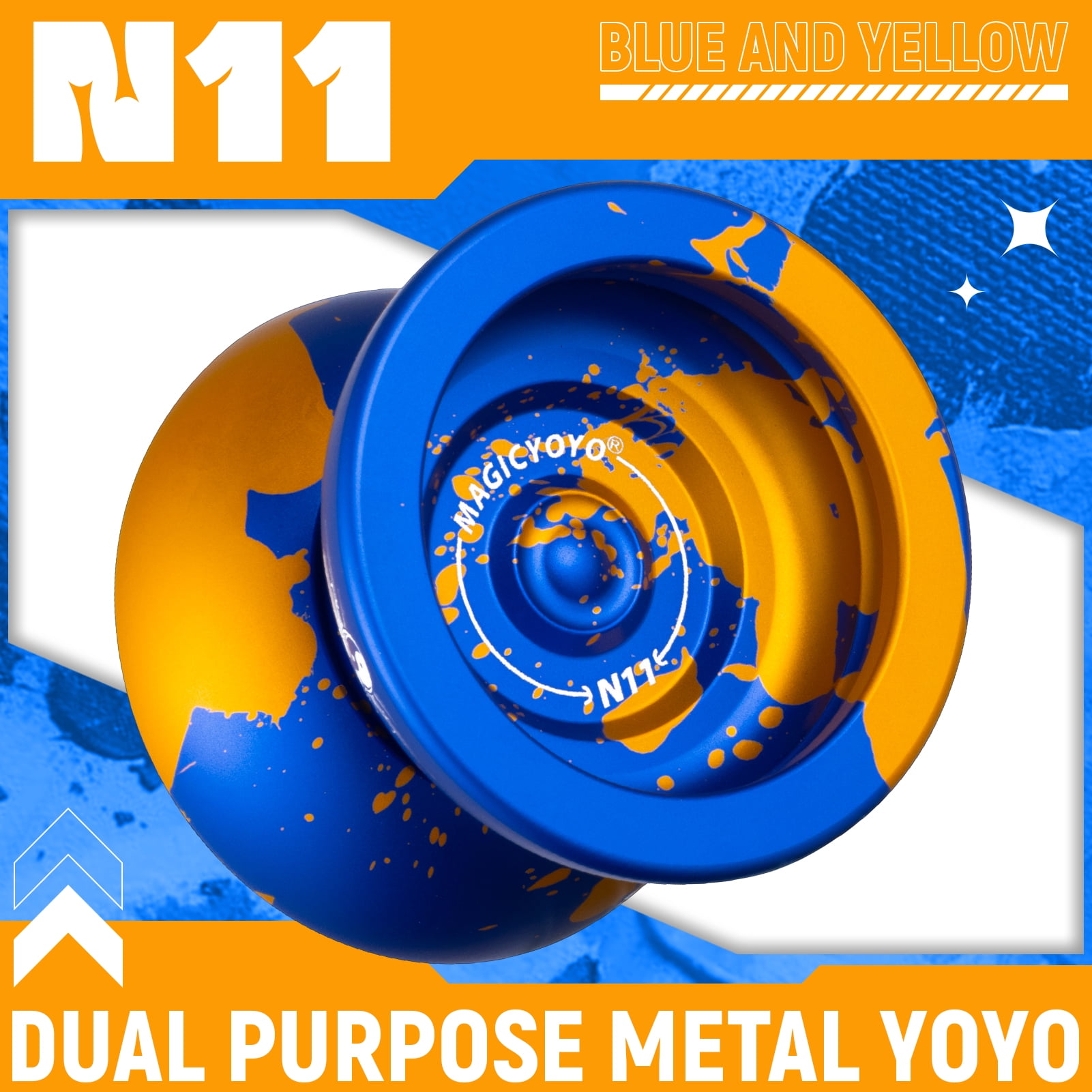 Magicyoyo N11 Metal Yoyo, Adjustable Weight Unresponsive Butterfly