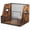 Brown, variant on Large Vinyl Record Storage Box with Dividers, Stackable LP Organizer Crate