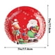 thumbnail image 3 of Platos de papel desechables pintados para fiestas navideñas | Platos de papel rojos, resistentes y gruesos, resistentes al agua y escurren el aceite | Vajilla desechable de 18 y 23 cm para reuniones, 3 of 6