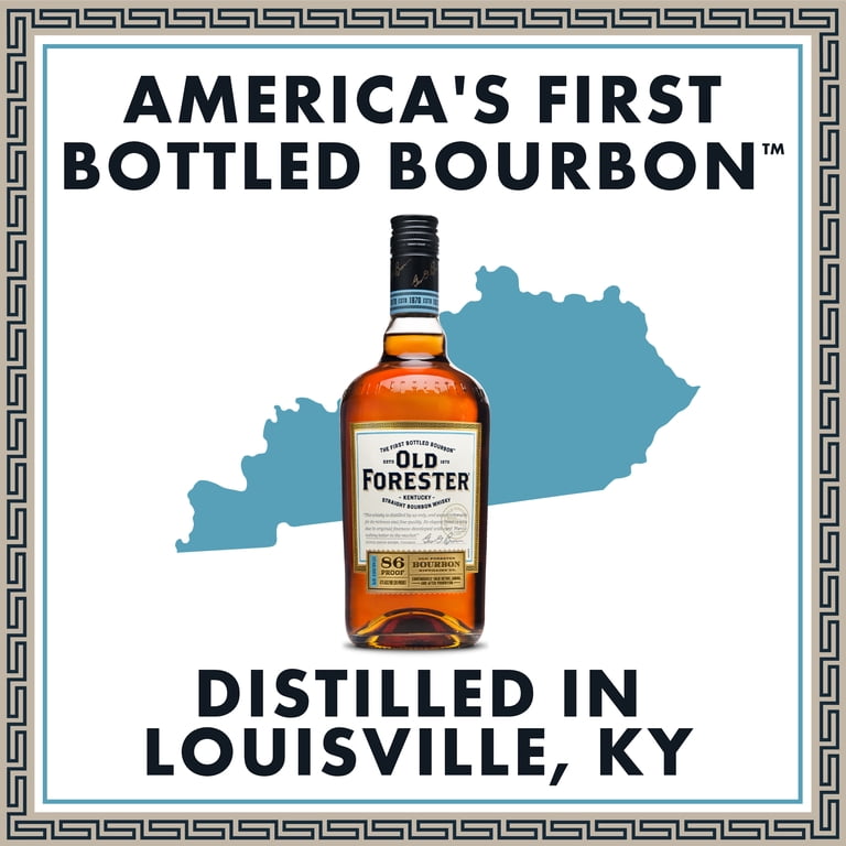 Old Forester 86 Proof Kentucky Straight Bourbon Whisky, 750 ml