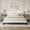 White, variant on VECELO 3-Piece Bedroom Set Include Dark Grey Queen Size Bed & 2 Brown Nightstand( 1-Drawer)