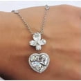 thumbnail image 2 of Gorgeous Women Engagement Party 925 Silver Necklace Pendant Cubic Zircon Jewelry, 2 of 4