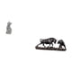 thumbnail image 5 of Escultura de gato y toro de resina, figura decorativa, obra de arte moderna, adorno coleccionable para entrada, estantería, sala de estar, dormitorio,, 5 of 8