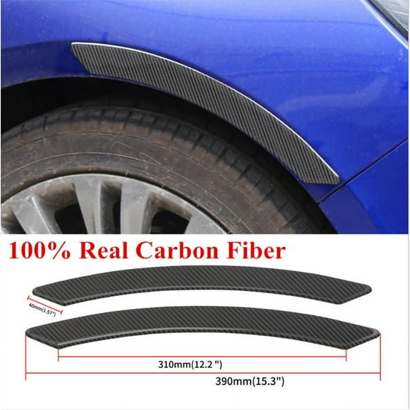 Furulu 2Pcs Car Fender Flares Sticker Extension Wide Arch Protector Stripe Car Styling