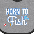 thumbnail image 4 of Inktastic Born to Fish Go Fishing Boys or Girls Baby Bib, 4 of 4