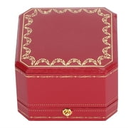 2PCS Ring Box Jewelry Storage Display Ring Gift Case for Proposal Engagement WeddingRed