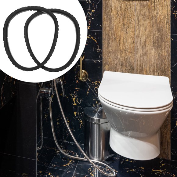 OULII 2pcs Potty Chair Accessories Toilet Seat Fixing Kit Black for Bathroom Use