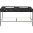thumbnail image 4 of Meridian Furniture Marmo Black Engineered Stone Bathroom Vanity, 4 of 9