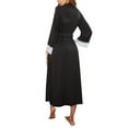 thumbnail image 2 of Women Kimono Robes Lace Trim Robe Long Bathrobe Soft Sleepwear Ladies Loungewear S-XXL, 2 of 5