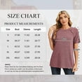 thumbnail image 4 of SWQZVT Womens Tops Summer Crewneck Short Sleeve Shirts Casual Loose Fit Textured Tops Solid Color Button Tshirts L, 4 of 9