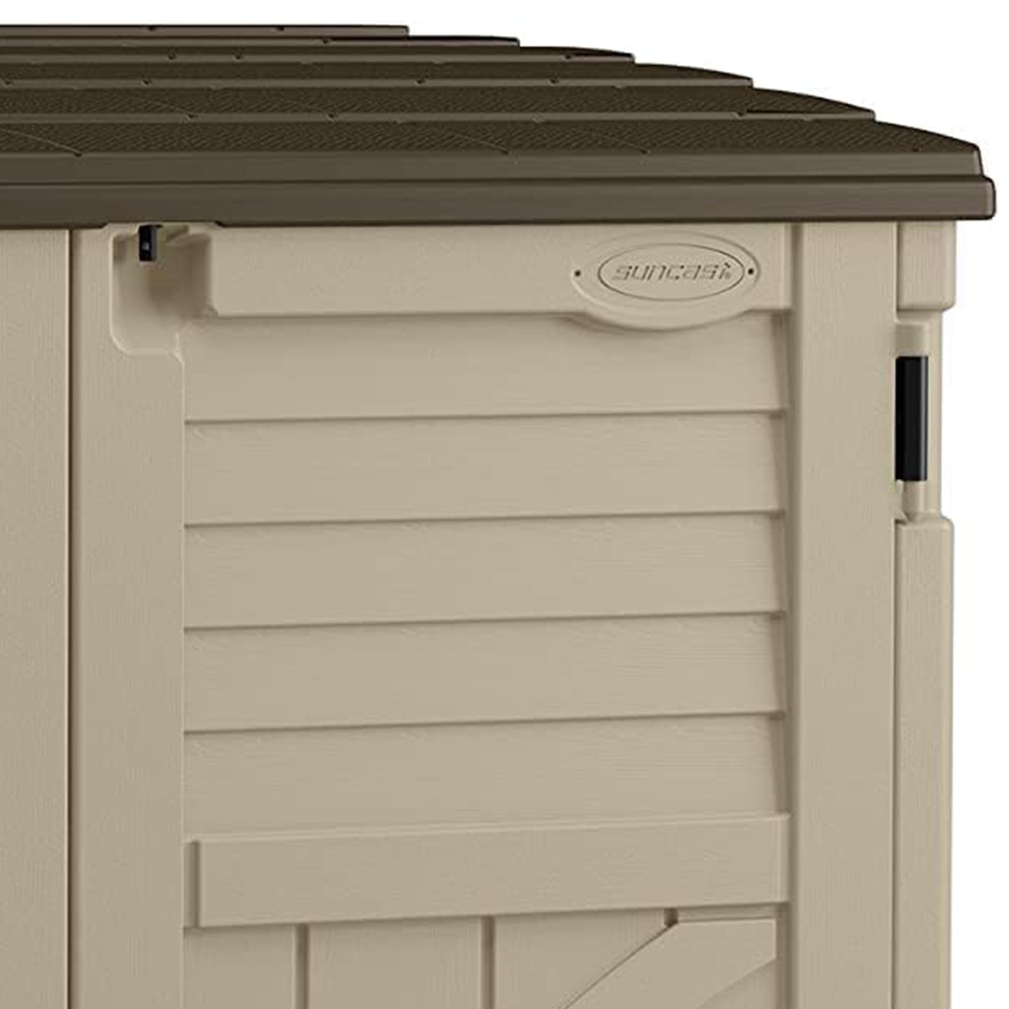 Suncast, Outdoor Storage Shed, 34 cu ft, Gray, All-Weather Resin