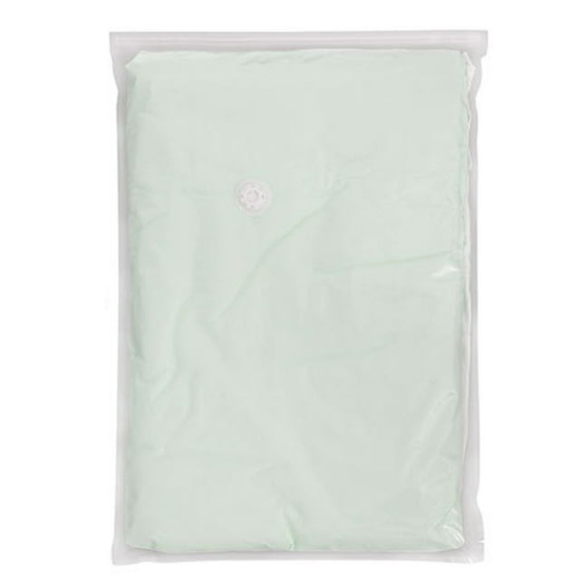 Vacuum Storage Bag Thickened Material Capacity Vacuum Compression Bag Transparent Air Valve Dustproof Moisture-proof No Pump Needed for Bedding