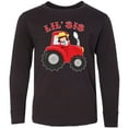 thumbnail image 3 of Inktastic Farmer Tractor Little Sis Long Sleeve Youth T-Shirt, 3 of 5