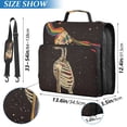 thumbnail image 2 of FORMRS Zipper Binder with Shoulder Strap 2-inch Ring 500 Sheet Capacity File Bag, Skeleton Stripes, 2 of 5