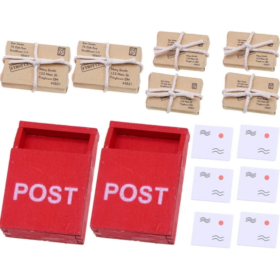 KAKOWELY Tiny Mailbox Toy Assorted Decoration 2 Sets