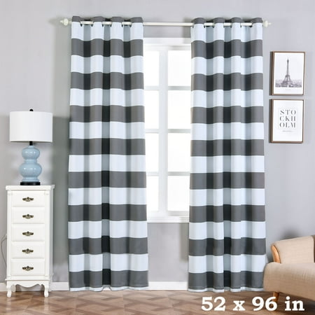 Balsacircle 52 X 96 Inch Cabana Stripe Curtains D Panels With Balsacircle 52 X 96 Inch Cabana Stripe Curtains D Panels With Grommet Window Treatments Home Decorations