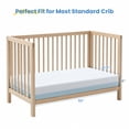 thumbnail image 6 of BaybyNest Crib Mattress 52"x27.5"x6" with Tencel-Lyocell Cover - Dual-Sided Comfort, Breathable Gel Memory Foam Inner & Washable Cover, Fits Standard Cribs (Blue & White)​, 6 of 6