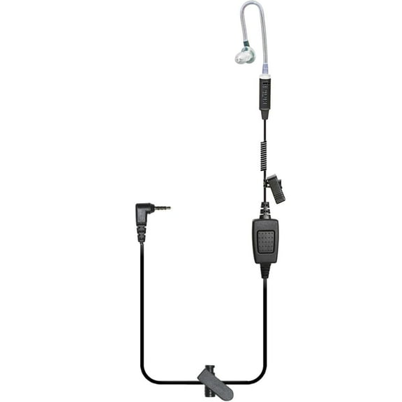 Klein Electronics Acoustic Tube PTT Earpiece with 3.5mm Connector, Black