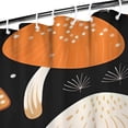 thumbnail image 3 of Colorful Mushroom Plant Black Pattern Shower Curtain 36"x72" ,Bathroom Decorative Shower Curtains Set with 12 Hooks,Modern Waterproof Washable Shower Curtain, 3 of 6