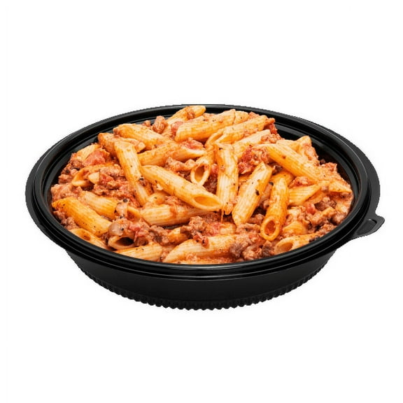 Karat 32 oz. PP Round Microwaveable Container, Black - 150 ct