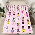 thumbnail image 2 of Castle Fairy Cute Nutcracker 4-Piece Full Size Sheets,Merry Christmas Bed Sheets,Polka Dots Lightweight Sheet Sets,Lightweight Festival Room Decor, 2 of 7