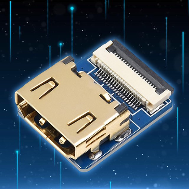 Adaptador de cable plano compatible con HDMI de micro interfaz de cinta antiinterferencias Hugtrwg Para estrenar