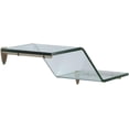 thumbnail image 1 of John Sterling KT-0134-618ZSN Wave Glass Shelf Kit, Satin Nickel, 6-Inch by 18-Inch, 1 of 2