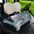 thumbnail image 2 of Golf Cart Seat Covers for 2 Seater, Blue Grey Soft Microfiber Cart Seat Towel Blanket, Modern Oil Painting Art Abstract Absorbent Breathable Non Slip Bench Seats Protector for Golf Course 51"x31", 2 of 9