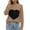 Khaki, variant on Womens Navy Cable Knit Sweater - 100% Polyester Soft Crew Neck, Long Sleeves with Textured Heart & Curved Hem, Casual Cute for Daily Wear & Valentine's Day, S-XL,Size M