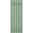 thumbnail image 5 of Ekena Millwork 19 1/2"W x 58"H Americraft Five Board (2 Batten) Exterior Real Wood Spaced Board-n-Batten Shutters (Per Pair), Track Green, 5 of 10