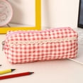 thumbnail image 3 of Small Cute Adorable Versatile Pencil Case Makeup Bag Cloth Pouch Organizer for Stripling Teenagers Home Office University Travel Storage Beautiful Lightweight Portable Ideal Gift 6.7x2.7x1.9 Inches, 3 of 7