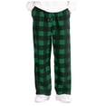 thumbnail image 4 of NIEWTR Men's Plaid Lounge Bottoms Elastic Waist Checkered Sleep Pajama Long Pants with Drawstring Pockets Sleepies Pajamas(Z06-Green,XL), 4 of 9