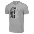 thumbnail image 2 of Men's Starter Heather Gray Los Angeles Kings Half Helmet Logo T-Shirt, 2 of 3
