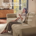 thumbnail image 3 of Vorthio 3-Seater Modular Sectional Sofa, Boneless Sherpa Couch with High-Density Foam Support, No Assembly,Khaki, 3 of 5