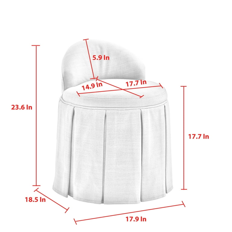 Vanity chair online slipcover