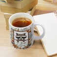thumbnail image 5 of Christmas Coffee Mug - Raccoon with Inspiring Positive Quotes Mug - 330 ml / 11 oz White Ceramic Cup - Tea Cup for Xmas Party, 5 of 8