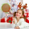 thumbnail image 2 of Farfi Christmas Fake Lollipop Prop Large Simulation Candy Decoration Red Green Peppermint Lollipop with Faux Fur for Xmas Party Supplies(1pc), 2 of 13