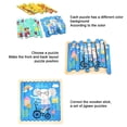 thumbnail image 3 of Rompecabezas De Madera De Animales, Juego De Bloques De Dibujos Animados, Juguetes De Clasificación Y Apilamiento, Juguetes Educativos Para Edades Tempranas En Edad Preescolar, Regalo Cateissary FN005824-00, 3 of 6
