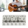 thumbnail image 4 of Guitar Fixed Saddle Bridge, Stable Decorative 6 String Guitar Hardtail Bridge Set Beautiful Looking Robust  For Music Class Silver,Black,Gold, 4 of 8