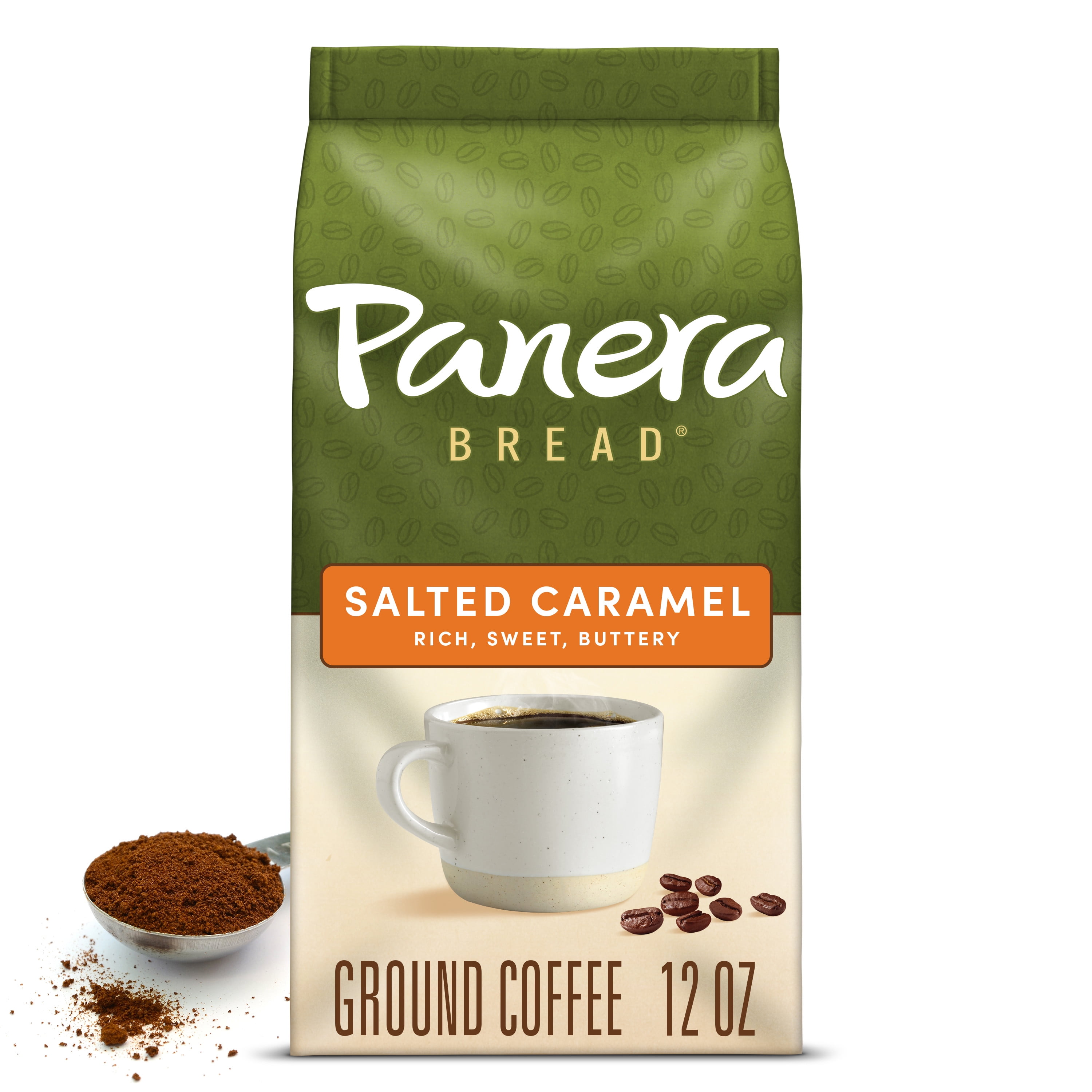 Panera Bread Salted Caramel, Flavored Coffee, Ground Coffee, Bagged 12 oz
