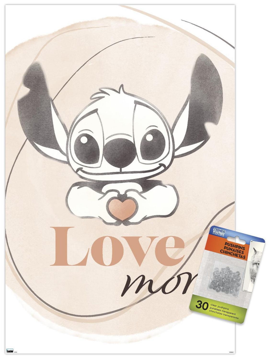 Disney Lilo and Stitch - Love More Wall Poster