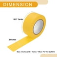 thumbnail image 4 of Cinta de pintor universal Unique Bargains - Cinta de enmascarar para pintura de automóviles DIY sin residuos - Papel crepé amarillo - 2 pulgadas x 60.1 yardas, 4 of 7